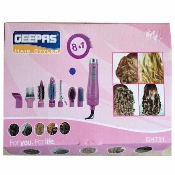 <h1><strong>GEEPAS 8 IN 1 HAIR STYLER AND BLOWER WITH 2 SPEED SETTINGS</strong></h1> Geepas 8 IN 1 Hair Styler 1 <h1><strong>GEEPAS 8 IN 1 HAIR STYLER AND BLOWER WITH 2 SPEED SETTINGS</strong></h1> Geepas 8 IN 1 Hair Styler