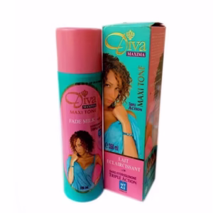 <span style="font-size: 95%;"><strong><span style="color: #ff00ff;">PRODUCT INFORMATION</span></strong></span> <strong>Diva Maxima Triple Action Maxi Tone Fade Milk Skin Lotion </strong><strong>11.8 oz / 350 ml 100% authentic,</strong> <h3><strong><span style="color: #ff00ff;">Maxi Tone Fade Milk Skin Lotion 350 ml</span></strong></h3> <strong>Fast & free delivery</strong> <strong>Diva Maxima Maxi tone Fade Milk assures you a fast and safe clarifying treatment.</strong> <strong>The MTA3 hydroquinone free formulated ingredients work in synergy to achieve clarifying (AHA) rejuvenating (Fruit Acids) and purifying action (Allantoin).</strong> <strong>You will get an evenly clear firm and radiant skin.</strong> <strong>Package Included: 1 x Diva maxima triple action maxi tone fade milk skin lotion 350ml</strong> Maxi Tone Fade Milk Skin Lotion 350 ml 10 <span style="font-size: 95%;"><strong><span style="color: #ff00ff;">PRODUCT INFORMATION</span></strong></span> <strong>Diva Maxima Triple Action Maxi Tone Fade Milk Skin Lotion </strong><strong>11.8 oz / 350 ml 100% authentic,</strong> <h3><strong><span style="color: #ff00ff;">Maxi Tone Fade Milk Skin Lotion 350 ml</span></strong></h3> <strong>Fast & free delivery</strong> <strong>Diva Maxima Maxi tone Fade Milk assures you a fast and safe clarifying treatment.</strong> <strong>The MTA3 hydroquinone free formulated ingredients work in synergy to achieve clarifying (AHA) rejuvenating (Fruit Acids) and purifying action (Allantoin).</strong> <strong>You will get an evenly clear firm and radiant skin.</strong> <strong>Package Included: 1 x Diva maxima triple action maxi tone fade milk skin lotion 350ml</strong> Maxi Tone Fade Milk Skin Lotion 350 ml