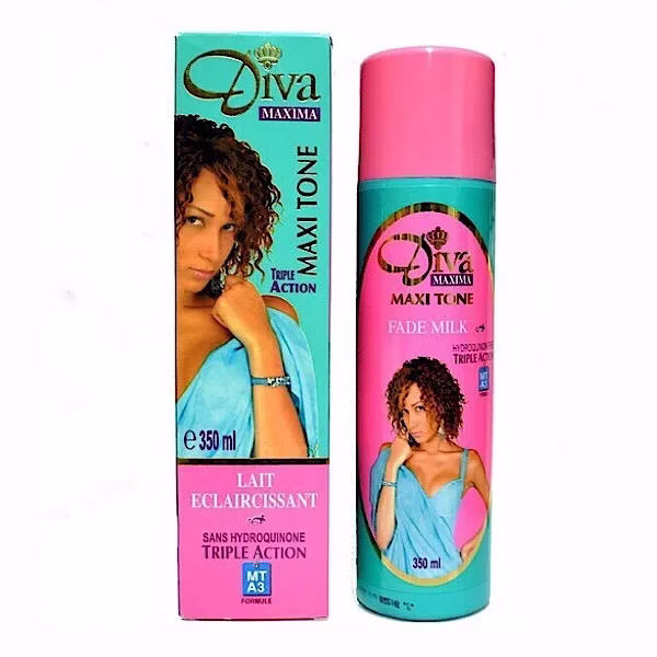 <span style="font-size: 95%;"><strong><span style="color: #ff00ff;">PRODUCT INFORMATION</span></strong></span> <strong>Diva Maxima Triple Action Maxi Tone Fade Milk Skin Lotion </strong><strong>11.8 oz / 350 ml 100% authentic,</strong> <h3><strong><span style="color: #ff00ff;">Maxi Tone Fade Milk Skin Lotion 350 ml</span></strong></h3> <strong>Fast & free delivery</strong> <strong>Diva Maxima Maxi tone Fade Milk assures you a fast and safe clarifying treatment.</strong> <strong>The MTA3 hydroquinone free formulated ingredients work in synergy to achieve clarifying (AHA) rejuvenating (Fruit Acids) and purifying action (Allantoin).</strong> <strong>You will get an evenly clear firm and radiant skin.</strong> <strong>Package Included: 1 x Diva maxima triple action maxi tone fade milk skin lotion 350ml</strong> Maxi Tone Fade Milk Skin Lotion 350 ml 1 <span style="font-size: 95%;"><strong><span style="color: #ff00ff;">PRODUCT INFORMATION</span></strong></span> <strong>Diva Maxima Triple Action Maxi Tone Fade Milk Skin Lotion </strong><strong>11.8 oz / 350 ml 100% authentic,</strong> <h3><strong><span style="color: #ff00ff;">Maxi Tone Fade Milk Skin Lotion 350 ml</span></strong></h3> <strong>Fast & free delivery</strong> <strong>Diva Maxima Maxi tone Fade Milk assures you a fast and safe clarifying treatment.</strong> <strong>The MTA3 hydroquinone free formulated ingredients work in synergy to achieve clarifying (AHA) rejuvenating (Fruit Acids) and purifying action (Allantoin).</strong> <strong>You will get an evenly clear firm and radiant skin.</strong> <strong>Package Included: 1 x Diva maxima triple action maxi tone fade milk skin lotion 350ml</strong> Maxi Tone Fade Milk Skin Lotion 350 ml